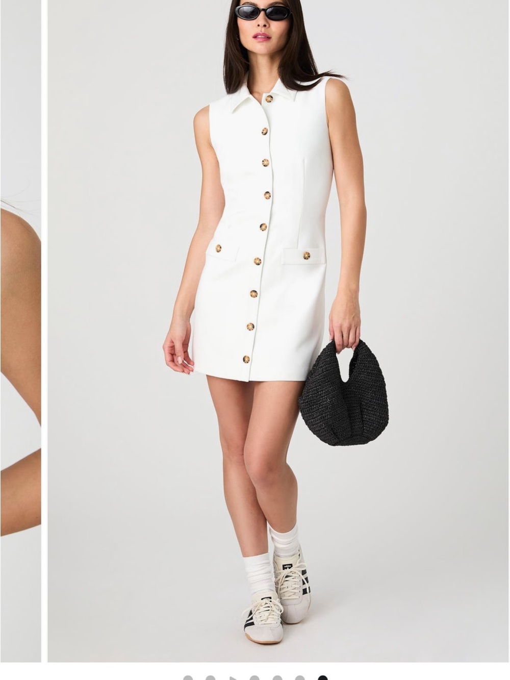 French Connection Azra navy shirt dress Sleeveless button down Dress size 12